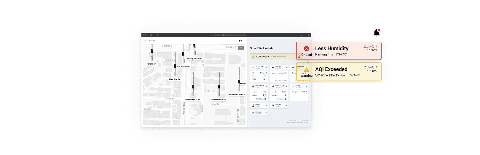 ServicePleX smart pole management system overview
